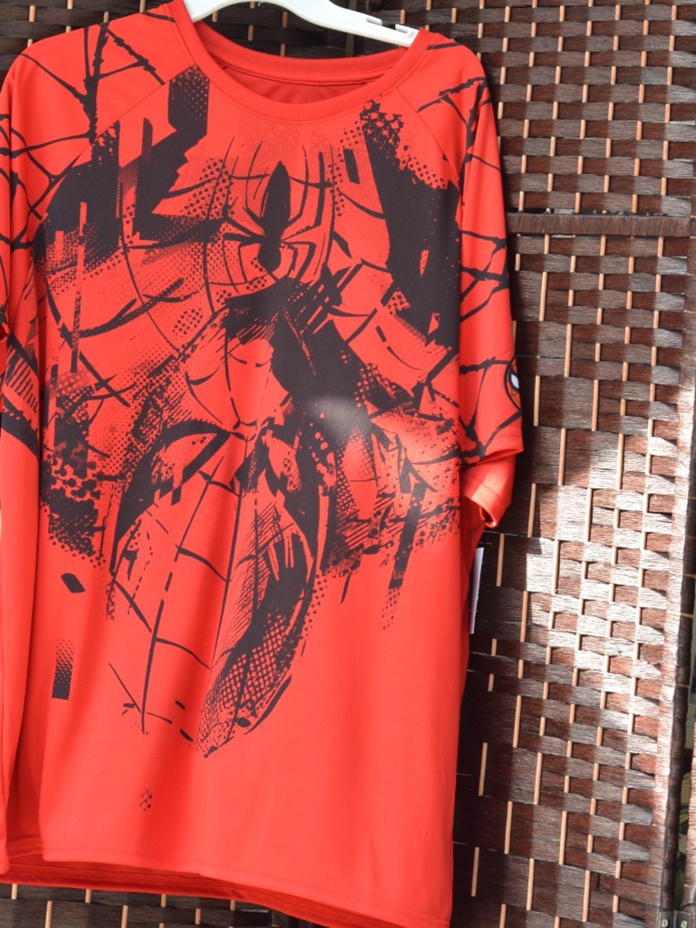 Mens MARVEL Red Spiderman T shirt NWT XL